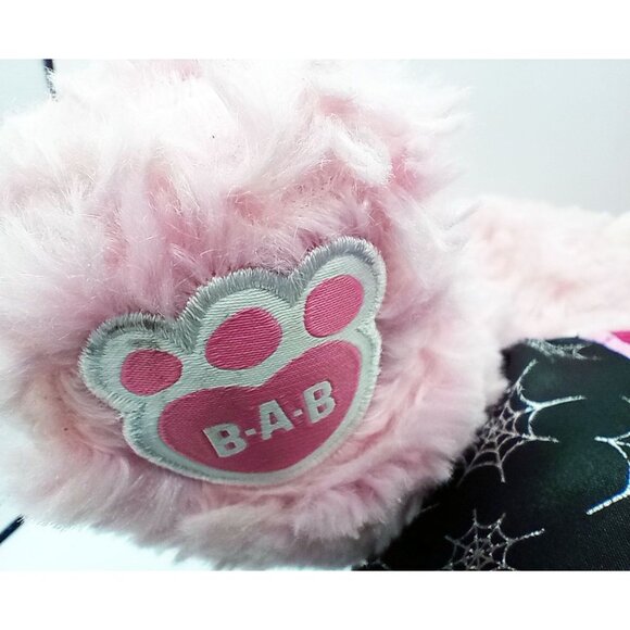 Pink Teddy Spiderweb Glitter Tutu Striped Pants Build a Bear Plush 15" Blue Eyes - Picture 10 of 16